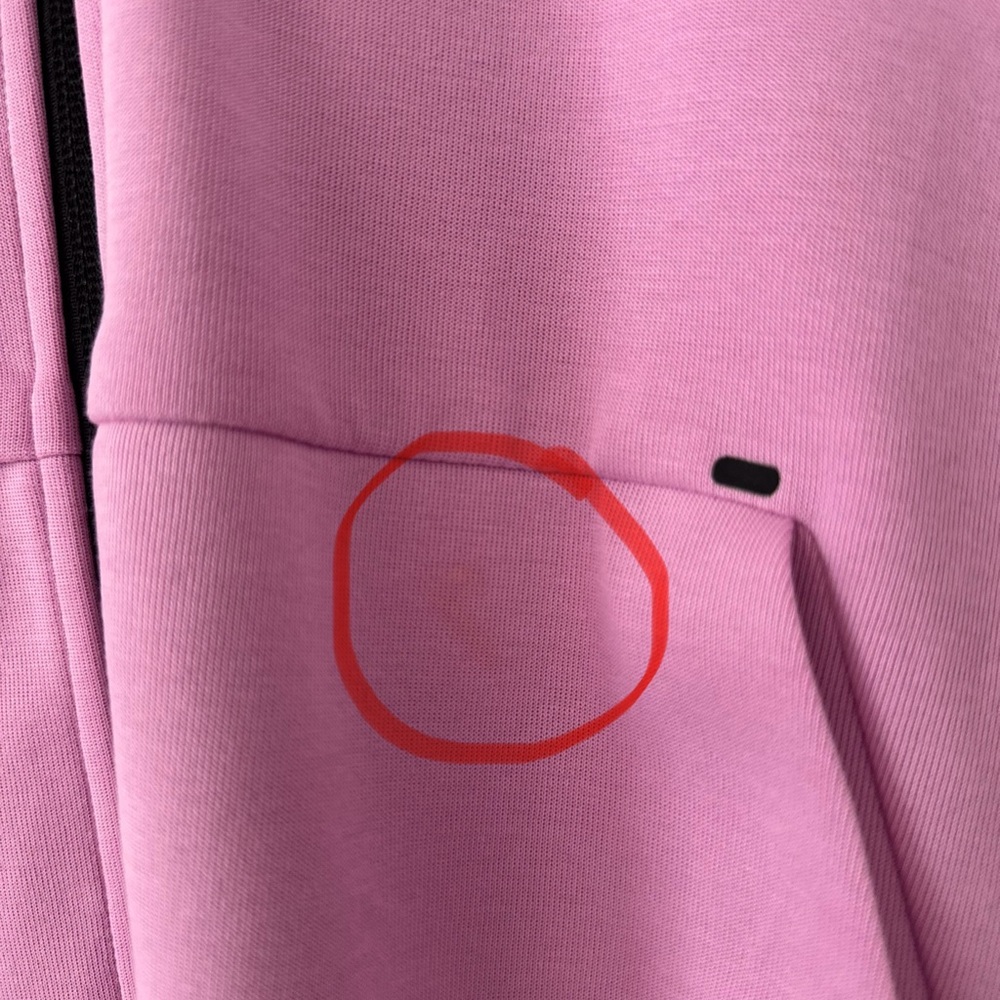Nike Women's Hoodie in Soft Pink - Picture 2 of 3